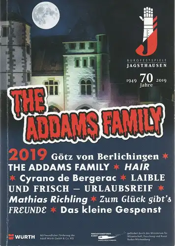 Burgfestspiele Jagsthausen, Ann-Kathrin Halter, Markus Müller: Programmheft BURGFESTSPIELE JAGSTHAUSEN 2019 Spielzeit 70. 