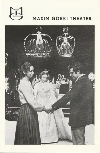 Maxim Gorki Theater Albert Hetterle, Renate Stinn, Werner Knispel: Programmheft Jewgenij Schwarz DER SCHATTEN Spielzeit 1971 / 72 Heft 5. 
