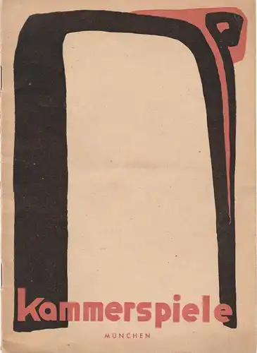 Kammerspiele München, Werner Bergold, Hildegard Steinmetz: Programmheft Kammerspiele München Spielzeit 1949 / 50 Heft 5. 