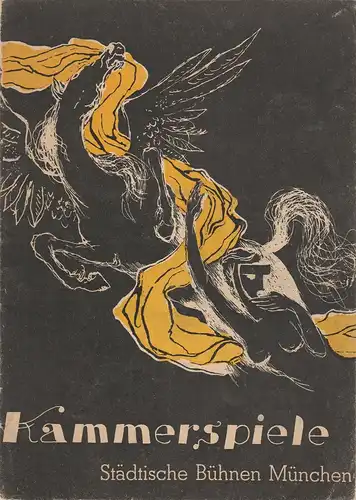 Kammerspiele, Städtische Bühnen München, Rudolf Bach: Programmheft KAMMERSPIELE Heft 5 / 6 März / April 1949. 
