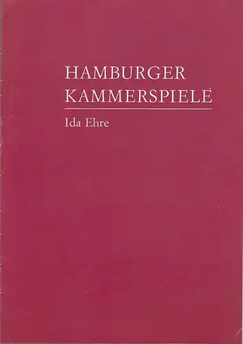 Hamburger Kammerspiele, Ida Ehre, Hede Rickert, Rick Mueller ( Fotos ): Programmheft Friedrich Hebbel GYGES UND SEIN RING Premiere 11. Januar 1977 Spielzeit 1976 / 77 Heft 5. 