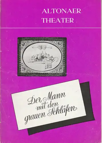 Altonaer Theater, Hans Fitze, Wilhelm Allgayer, Günther Riebold, W. Hoffmann, Jutta Ungelenk-Stamp ( Fotos): Programmheft Leo Lenz DER MANN MIT DEN GRAUEN SCHLÄFEN Spielzeit 1974 / 75. 