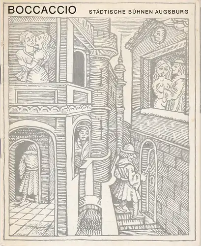 Städtische Bühnen Augsburg, Peter Ebert, Karl Heinz Roland, Heinrich Fürtinger: Programmheft Franz von Suppe BOCCACCIO Operette 29. Oktober 1970 Spielzeit 1970 / 71 Heft 5. 