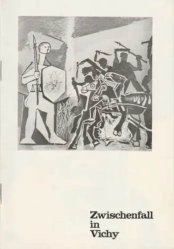 Deutsches Theater Staatstheater der DDR, Wolfgang Heinz, Martin Linzer, Klaus Pfützner, Horst Wodtke: Programmheft Arthur Miller ZWISCHENFALL IN VICHY Premiere 4. Oktober 1965 Spielzeit 1965 / 66 Heft 2. 