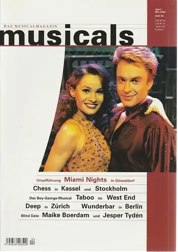 Klaus-Dieter Kräft, Gerhard Knopf: musicals Das Musicalmagazin April / Mai 2002 Heft 94. 