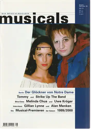 Klaus-Dieter Kräft, Gerhard Knopf: musicals Das Musicalmagazin August / September 1999 Heft 78. 