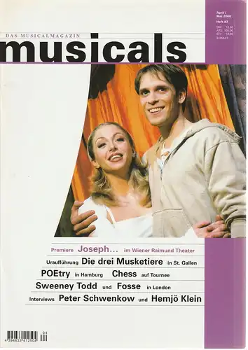 Klaus-Dieter Kräft, Gerhard Knopf: musicals Das Musicalmagazin April / Mai 2000 Heft 82. 
