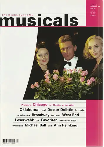 Klaus-Dieter Kräft, Gerhard Knopf: musicals Das Musicalmagazin Oktober / November 1998 Heft 73. 