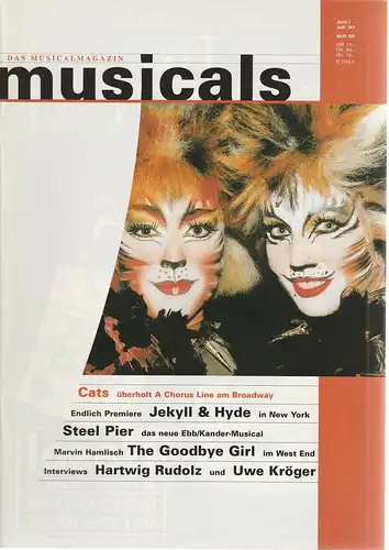 Klaus-Dieter Kräft, Gerhard Knopf: musicals Das Musicalmagazin Juni / Juli 1997 Heft 65. 