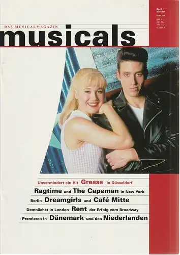 Klaus-Dieter Kräft, Gerhard Knopf: musicals Das Musicalmagazin April / Mai 1998 Heft 70. 