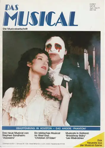 Gerhard Knopf: Das Musical. Die Musicalzeitschrift Heft 28 April / Mai 1991. 
