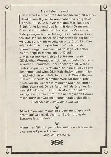 Metropol Theater, Hans Pitra, Rainer Northmann, Gruppe 4 /Gisela Röder: Programmheft Jacques Offenbach ORPHEUS IN DER UNTERWELT Spielzeit 1976 / 77. 