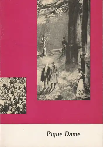 Komische Oper Berlin, Martin Vogler, Dietrich Kaufmann: Programmheft Peter I. Tschaikowski PIQUE DAME ca. 1964. 