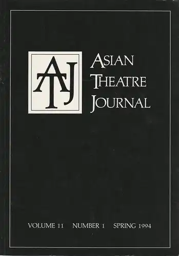Samuel L. Leiter, Robert W. Bethune: ASIAN THEATRE JOURNAL Volume 11 Number 1 Spring 1994. 