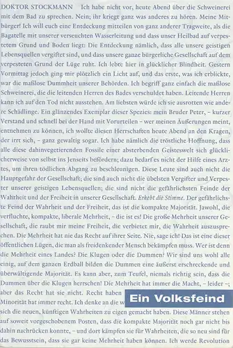 Staatsschauspiel Dresden, Holk Freytag, Eva-Maria Voigtländer, Andrea Orstedt: Programmheft Henrik Ibsen EIN VOLKSFEIND Premiere 27. März 2004 Schauspielhaus Spielzeit 2003 / 2004. 