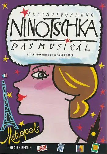 Metropol-Theater Berlin, Hans Dieter Arnold: Programmheft Cole Porter NINOTSCHKA Das Musical Premiere 30. November 1995. 