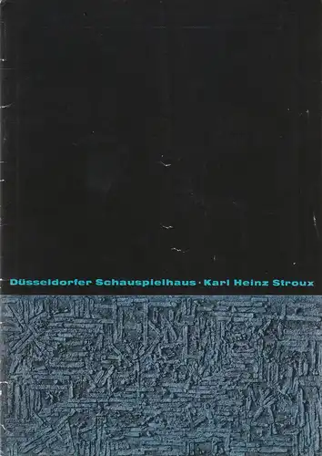 Düsseldorfer Schauspielhaus, Karl Heinz Stroux, G. Johannes Klose,  Lore Bermbach (Fotos): Programmheft George Bernard Shaw DIE HEILIGE JOHANNA 29. Mai 1966 Spielzeit 1965 / 66 Heft VIII Monatsheft  des Düsseldorfer Schauspielhauses April 1966. 