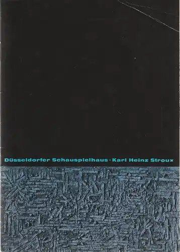 Düsseldorfer Schauspielhaus, Karl Heinz Stroux, G. Johannes Klose: Programmheft Curt Goetz DR. MED. HIOB PRÄTORIUS  14. April 1967  Spielzeit 1966 / 67 Heft VII. 