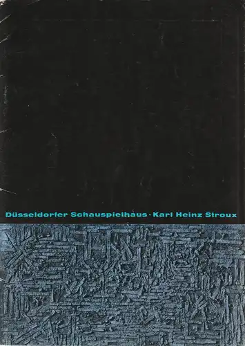 Düsseldorfer Schauspielhaus, Karl Heinz Stroux, G. Johannes Klose: Programmheft Heinrich von Kleist DER ZERBOCHENE KRUG 13. Mai 1966 Spielzeit 1965 / 68 Heft VIII Monatsheft des Düsseldorfer Schauspielhauses April 1966 ( zerbrochne ). 