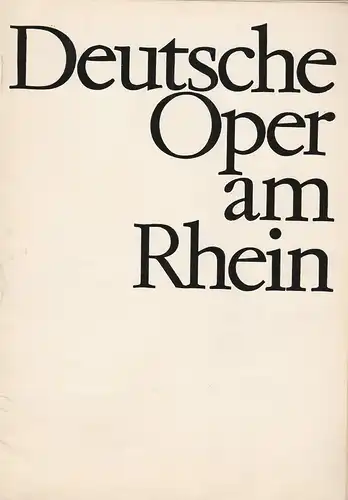 Deutsche Oper am Rhein-Theatergemeinschaft Düsseldorf-Duisburg, Grischa Barfuß, Rolf Trouwborst,  Elfi Hess (Szenenfotos): Programmheft Johann Strauß DIE FLEDERMAUS Wiederaufnahme 28. Mai 1966 Spielzeit 1965 / 66 Heft VI. 