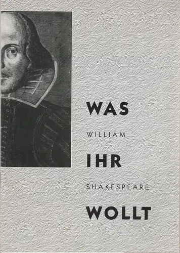 Staatstheater Cottbus, Christoph Schroth, Bert Koß, Marlies Kross ( Fotos ): Programmheft William Shakespeare WAS IHR WOLLT Premiere 9. April 1994 Spielzeit 1993 / 94 Nr. 8. 