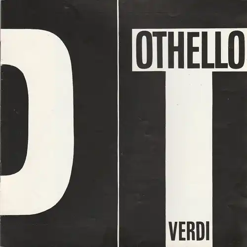 Theater der Stadt Cottbus, Johannes Steurich, Jutta Maria Winkler: Programmheft Giuseppe Verdi OTHELLO Premiere 27. April 1984 Spielzeit 1983 / 84 Heft 12. 