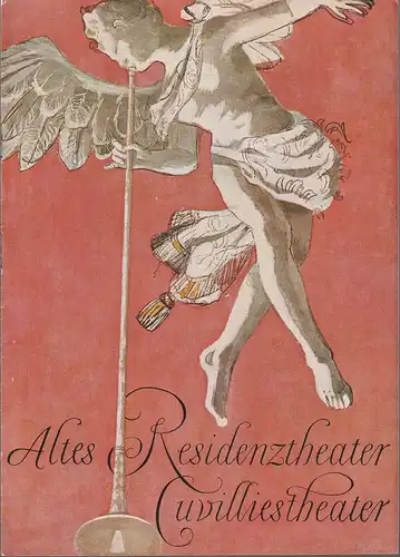 Bayerische Staatsoper, Rudolf Hartmann, Hermann Frieß: Programmheft Gioacchino Rossini DER BARBIER VON SEVILLA Altes Residenztheater - Cuvilliestheater Spielzeit 1959 / 60. 