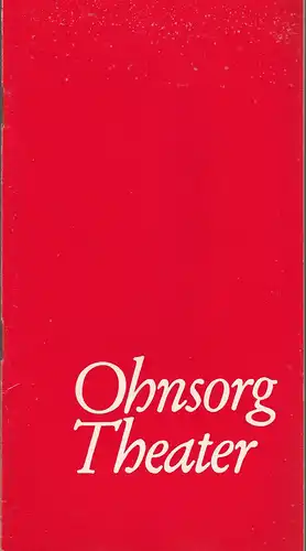 Ohnsorg-Theater, Niederdeutsche Bühne Hamburg, Günther Siegmund, Karl Otto Ragotzki, Rud. Ohnesorge ( Szenenfotos): Programmheft Jens Exler DE POLITISCHE BUCK Spielzeit 1978 / 79 Heft 6. 