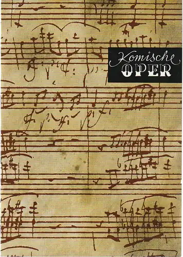 Komische Oper, Dramaturgische Abteilung, Christina Laabs: Programmheft 3. SINFONIEKONZERT DES ORCHESTERS DER KOMISCHEN OPER 13. + 14. Dezember 1973. 