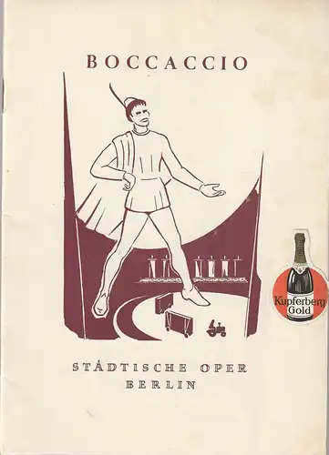 Städtische Oper Berlin: Programmheft Franz von Suppe BOCCACCIO 6. April 1953. 