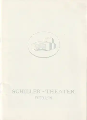 Schiller Theater, Boleslaw Barlog, Albert Beßler: Programmheft Beaumarchais DER TOLLE TAG Spielzeit 1964 / 65 Heft 154. 