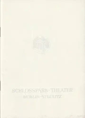 Schlosspark Theater Berlin-Steglitz, Boleslaw Barlog, Albert Beßler: Programmheft Edward Albee WER HAT ANGST VOR VIRGINIA WOOLF  ? Spielzeit 1963 / 64 Heft 118. 