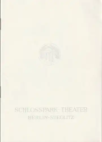Schlosspark Theater Berlin-Steglitz, Boleslaw Barlog, Albert Beßler: Programmheft Georg Büchner WOYZECK Spielzeit 1963 / 64 Heft 121. 