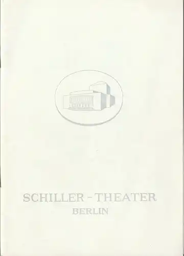 Schiller  Theater Berlin, Boleslaw Barlog, Albert Beßler: Programmheft William Shakespeare TIMON VON ATHEN Spielzeit 1963 / 64 Heft 146. 