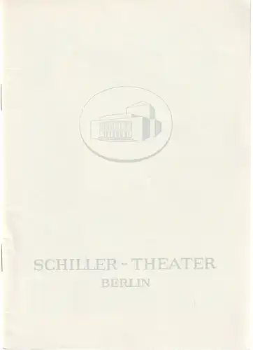 Schiller-Theater, Boleslaw Barlog, Albert Beßler: Programmheft George Bernard Shaw MENSCH UND ÜBERMENSCH Spielzeit 1963 / 64  Heft 150. 