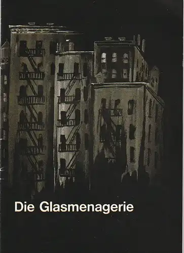 Renaissance-Theater Berlin: Programmheft Tennessee Williams DIE GLASMENAGERIE Spielzeit 1964 / 65. 