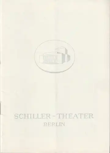 Schiller-Theater, Boleslaw Barlog, Albert Beßler: Programmheft Wladimir Majakowski DIE WANZE Spielzeit 1964 / 65 Heft 157. 