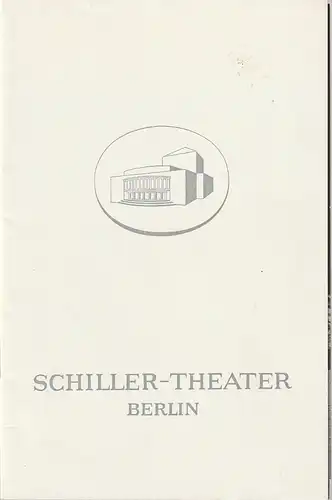 Schiller-Theater, Boleslaw Barlog, Albert Beßler: Programmheft Voraufführung William Shakespeare MACBETH 9. Oktober 1968 Spielzeit 1968 / 69. 