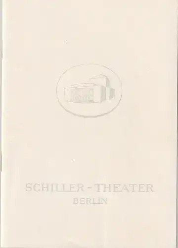 Schiller-Theater, Boleslaw Barlog, Albert Beßler: Programmheft Heinrich von Kleist AMPHITRYON Spielzeit 1961 / 62 Heft 110. 