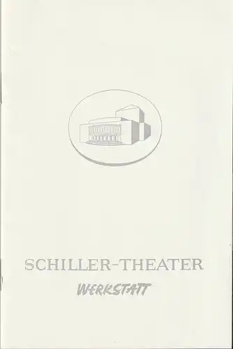 Schiller-Theater WERKSTATT, Boleslaw Barlog, Albert Beßler: Programmheft Samuel Beckett  ENDSPIEL Spielzeit 1967 / 68 Heft 187. 