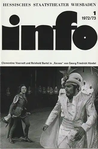 Hessisches Staatstheater Wiesbaden: INFO 1 1972 / 73. 