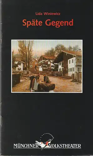 Münchner Volkstheater, Ruth Drexel, Gerd Jäger: Programmheft Lida Winiewicz SPÄTE GEGEND Premiere 11. Januar 1996 Spielzeit 1995 / 96 Heft 3. 