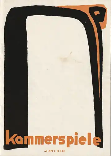 Münchner Kammerspiele, August Everding, Ivan Nagel, Wolfgang Zimmermann, Hildegard Steinmetz ( Szenenfotos ): Programmheft Slawomir Mrozek TANGO Spielzeit 1968 / 69. 