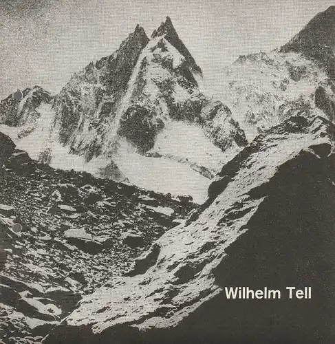 Württembergische Staatstheater Stuttgart, Gerhart Rindauer, Hanns Rückle, Christine Seeger, Gerd Richter: Programmheft Friedrich Schiller WILHELM TELL 27. Mai 1966 Kleines Haus. 
