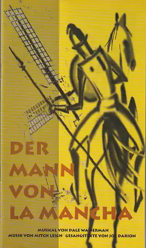 Erzgebirgische Theater- und Orchester GmbH, Eduard-von-Winterstein-Theater Annaberg, Hans-Hermann Krug, Michael Eccarius, Gudrun Müller: Programmheft Mitch Leigh DER MANN VON LA MANCHA Premiere 2. April 2000 Spielzeit 1999 / 2000 Heft 10. 