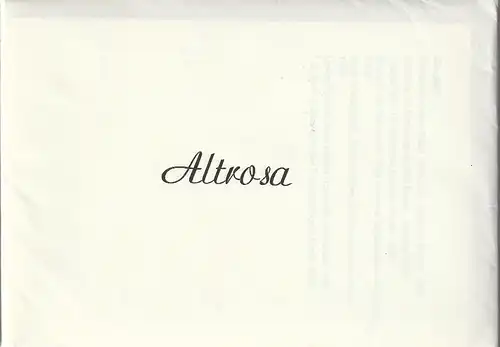 Eduard-von-Winterstein-Theater Annaberg, Peter Ibrik, Lothar Sachs: Programmheft Heinrich Henkel ALTROSA Premiere 15. April 1986 Spielzeit 1985 / 86 Heft 13. 