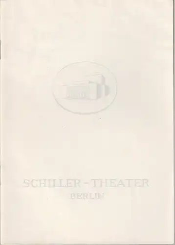 Schiller-Theater, Boleslaw Barlog, Albert Beßler: Programmheft Moliere DON JUAN Spielzeit 1960 / 61 Heft 91. 