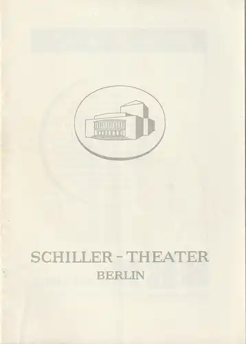 Schiller-Theater, Boleslaw Barlog, Albert Beßler: Programmheft Ezra Pound DIE FRAUEN VON TRACHIS Spielzeit 1958 / 59 Heft 82. 