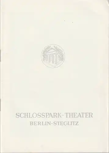 Schlosspark Theater Berlin-Steglitz, Boleslaw Barlog, Alfred Beßler: Programmheft Edwad Albee WER HAT ANGST VOR VIRGINIA WOOLF Spielzeit 1964 / 65 Heft 118. 