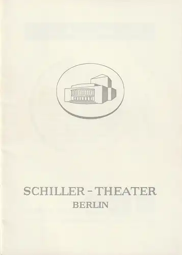 Schiller-Theater, Boleslaw Barlog, Albert Beßler: Programmheft Dylan Thomas UNTER DEM MILCHWALD Spielzeit 1958 / 59 Heft 61. 